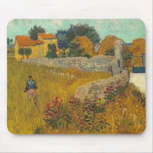 Vincent van Gogh   Farmhouse in Provence, 1888 Mouse Mat