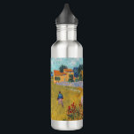 Vincent van Gogh - Farmhouse in Provence 710 Ml Water Bottle<br><div class="desc">Farmhouse in Provence / Ferme en Provence - Vincent van Gogh,  1888</div>