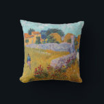 Vincent van Gogh - Farmhouse in Provence Cushion<br><div class="desc">Farmhouse in Provence / Ferme en Provence - Vincent van Gogh,  1888</div>