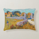 Vincent van Gogh - Farmhouse in Provence Decorative Cushion<br><div class="desc">Farmhouse in Provence / Ferme en Provence - Vincent van Gogh,  1888</div>