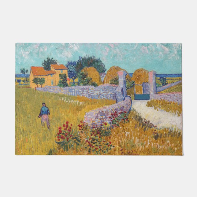 Vincent van Gogh - Farmhouse in Provence Doormat (Front)