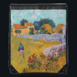 Vincent van Gogh - Farmhouse in Provence Drawstring Bag<br><div class="desc">Farmhouse in Provence / Ferme en Provence - Vincent van Gogh,  1888</div>