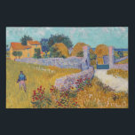 Vincent van Gogh - Farmhouse in Provence Faux Canvas Print<br><div class="desc">Farmhouse in Provence / Ferme en Provence - Vincent van Gogh,  1888</div>