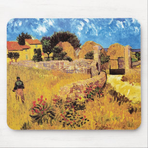 Vincent Van Gogh - Farmhouse In Provence Fine Art Mouse Mat