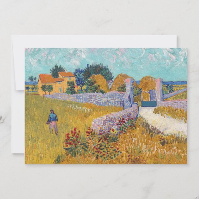 Vincent van Gogh - Farmhouse in Provence Invitation (Front)