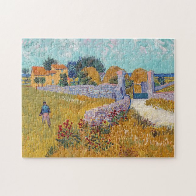 Vincent van Gogh - Farmhouse in Provence Jigsaw Puzzle (Horizontal)