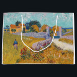 Vincent van Gogh - Farmhouse in Provence Large Gift Bag<br><div class="desc">Farmhouse in Provence / Ferme en Provence - Vincent van Gogh,  1888</div>
