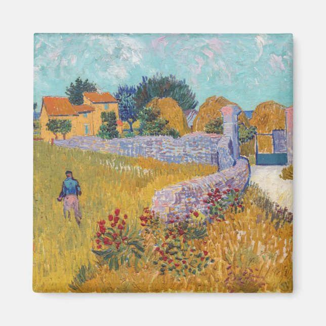 Vincent van Gogh - Farmhouse in Provence Magnet (Front)