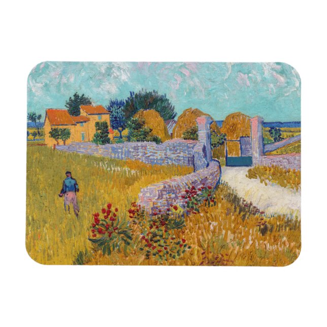 Vincent van Gogh - Farmhouse in Provence Magnet (Horizontal)