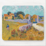 Vincent van Gogh - Farmhouse in Provence Mouse Mat<br><div class="desc">Farmhouse in Provence / Ferme en Provence - Vincent van Gogh,  1888</div>