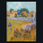 Vincent van Gogh - Farmhouse in Provence Notebook<br><div class="desc">Farmhouse in Provence / Ferme en Provence - Vincent van Gogh,  1888</div>