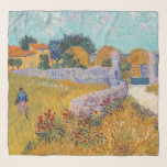 Vincent van Gogh - Farmhouse in Provence Scarf<br><div class="desc">Farmhouse in Provence / Ferme en Provence - Vincent van Gogh,  1888</div>