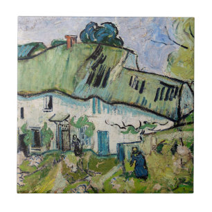 Vincent van Gogh - Farmhouse with Two Figures Tile