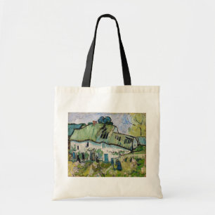 Vincent van Gogh - Farmhouse with Two Figures Tote Bag