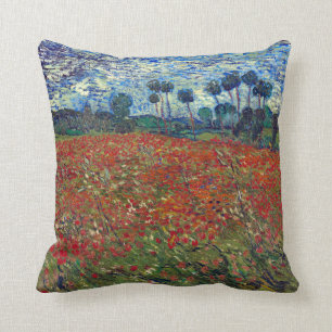 Vincent van Gogh Field of Poppies Cushion