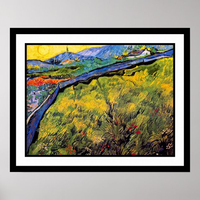 Vincent Van Gogh - Field Of Spring Wheat Poster (Front)
