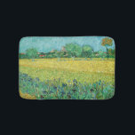 Vincent van Gogh - Field with Irises near Arles Bath Mat<br><div class="desc">Field with Irises near Arles / View of Arles with Irises in the Foreground - Vincent van Gogh,  Oil on Canvas,  1888</div>