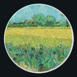 Vincent van Gogh - Field with Irises near Arles Ceramic Knob<br><div class="desc">Field with Irises near Arles / View of Arles with Irises in the Foreground - Vincent van Gogh,  Oil on Canvas,  1888</div>