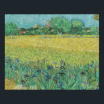 Vincent van Gogh - Field with Irises near Arles Faux Canvas Print<br><div class="desc">Field with Irises near Arles / View of Arles with Irises in the Foreground - Vincent van Gogh,  Oil on Canvas,  1888</div>