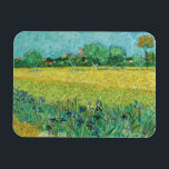 Vincent van Gogh - Field with Irises near Arles Magnet<br><div class="desc">Field with Irises near Arles / View of Arles with Irises in the Foreground - Vincent van Gogh,  Oil on Canvas,  1888</div>