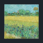 Vincent van Gogh - Field with Irises near Arles Magnet<br><div class="desc">Field with Irises near Arles / View of Arles with Irises in the Foreground - Vincent van Gogh,  Oil on Canvas,  1888</div>
