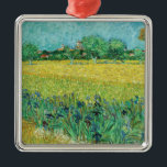 Vincent van Gogh - Field with Irises near Arles Metal Tree Decoration<br><div class="desc">Field with Irises near Arles / View of Arles with Irises in the Foreground - Vincent van Gogh,  Oil on Canvas,  1888</div>