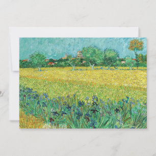 Vincent van Gogh - Field with Irises near Arles Thank You Card