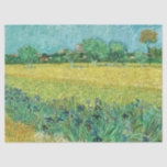 Vincent van Gogh - Field with Irises near Arles Tissue Paper<br><div class="desc">Field with Irises near Arles / View of Arles with Irises in the Foreground - Vincent van Gogh,  Oil on Canvas,  1888</div>