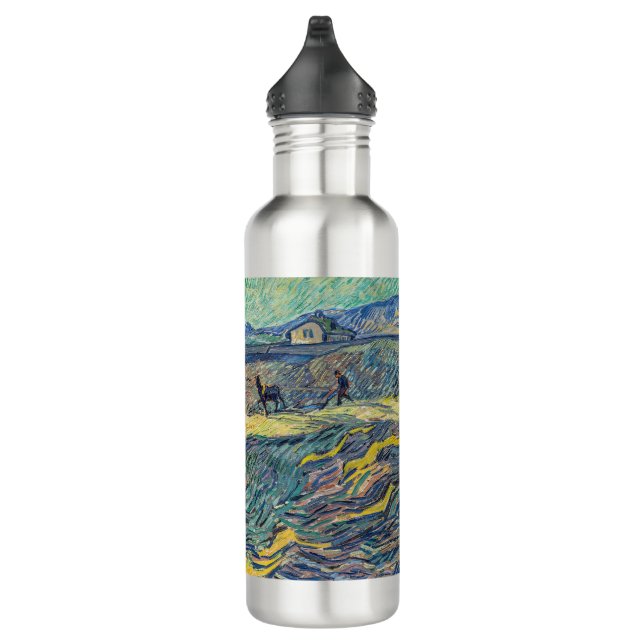 Vincent van Gogh - Field with ploughing farmers 710 Ml Water Bottle (Right)