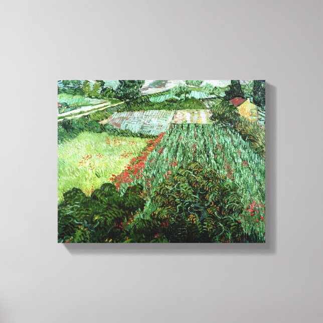 Vincent van Gogh | Field with Poppies, 1889 Canvas Print (Front)