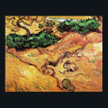 Vincent Van Gogh - Field With Two Rabbits Fine Art Poster<br><div class="desc">Oil on canvas from 1889 shows a golden yellow landscape with green bushes and two bunny rabbits in the foreground. Unlike similar stores, Art Lover's Cafe features classic, high resolution works of art that have been carefully restored, colour-balanced & retouched to remove spots & artefacts commonly found in most reproductions...</div>