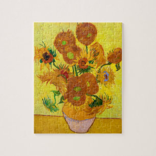 Vincent Van Gogh Fifteen Sunflowers In a Vase Art Jigsaw Puzzle