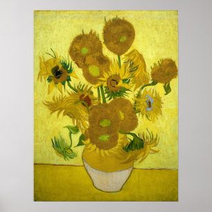 Vincent Van Gogh Fifteen Sunflowers In A Vase Poster