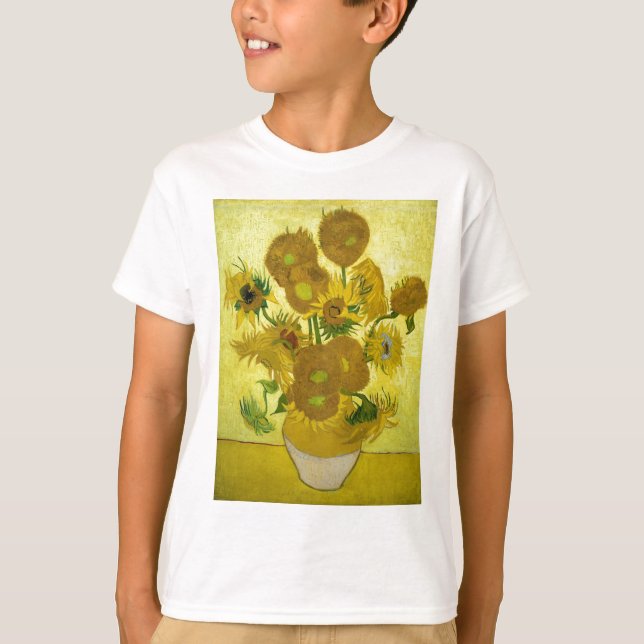 Vincent Van Gogh Fifteen Sunflowers In A Vase T-Shirt (Front)