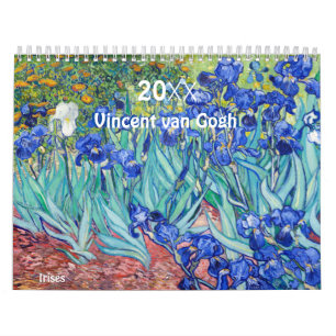 Vincent van Gogh Fine Art Paintings with Irises Calendar