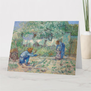 Vincent Van Gogh - First Steps, after Millet Card