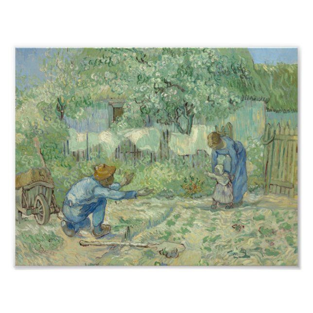 Vincent van Gogh - First Steps, after Millet Photo Print (Front)