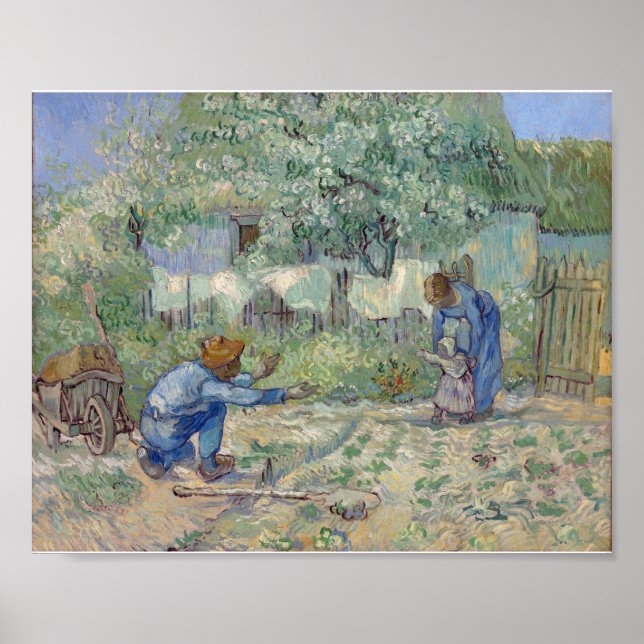 Vincent Van Gogh - First Steps, after Millet Poster (Front)
