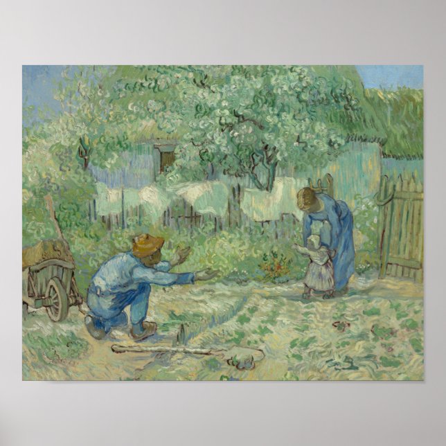 Vincent van Gogh - First Steps, after Millet Poster (Front)