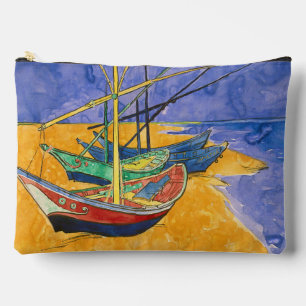 Vincent van Gogh - Fishing Boats on the Beach Accessory Pouch