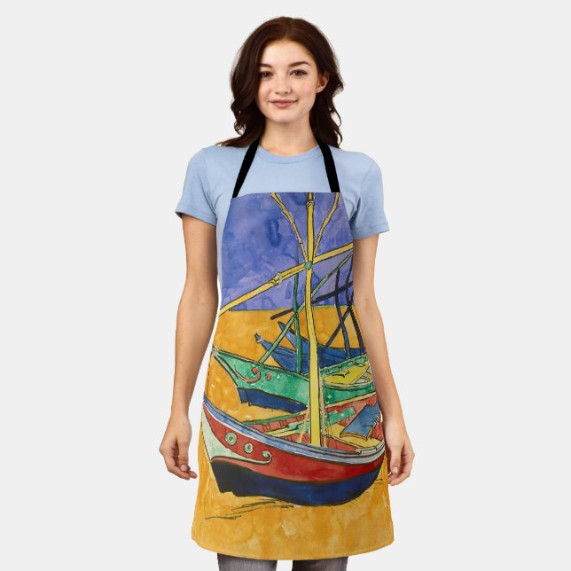 Vincent van Gogh - Fishing Boats on the Beach Apron (Worn)