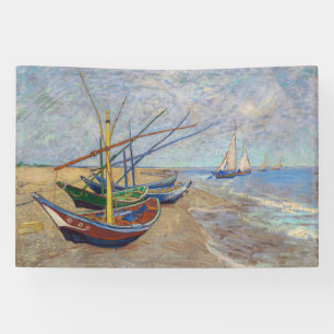 Vincent van Gogh - Fishing Boats on the Beach Banner