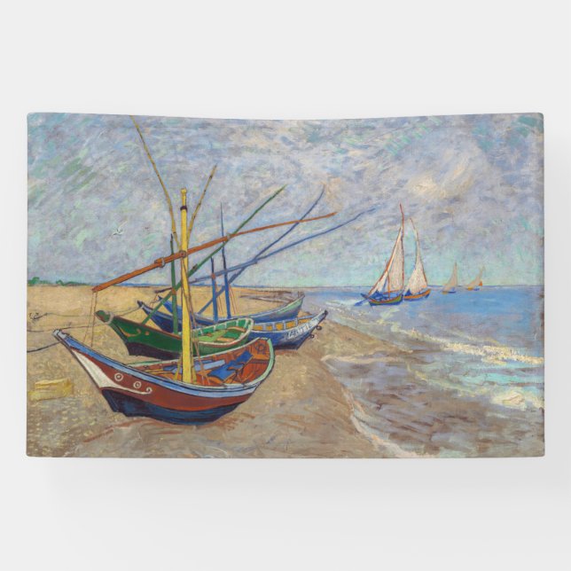 Vincent van Gogh - Fishing Boats on the Beach Banner (Horizontal)