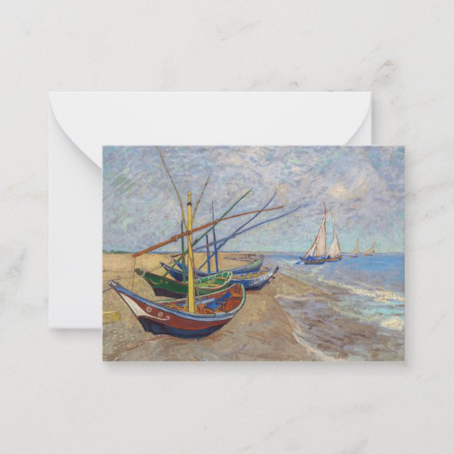 Vincent van Gogh - Fishing Boats on the Beach Card (Front)