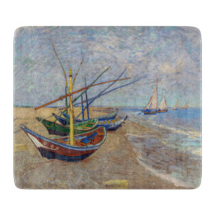 Vincent van Gogh - Fishing Boats on the Beach Cutting Board