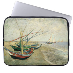Vincent van Gogh - Fishing Boats on the Beach Laptop Sleeve