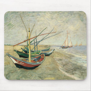 Vincent van Gogh - Fishing Boats on the Beach Mouse Mat