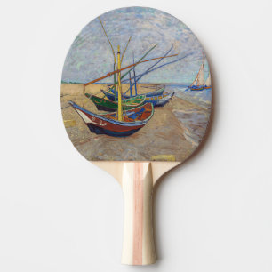 Vincent van Gogh - Fishing Boats on the Beach Ping Pong Paddle