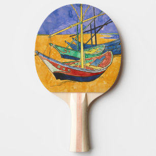 Vincent van Gogh - Fishing Boats on the Beach Ping Pong Paddle