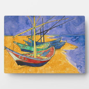 Vincent van Gogh - Fishing Boats on the Beach Plaque